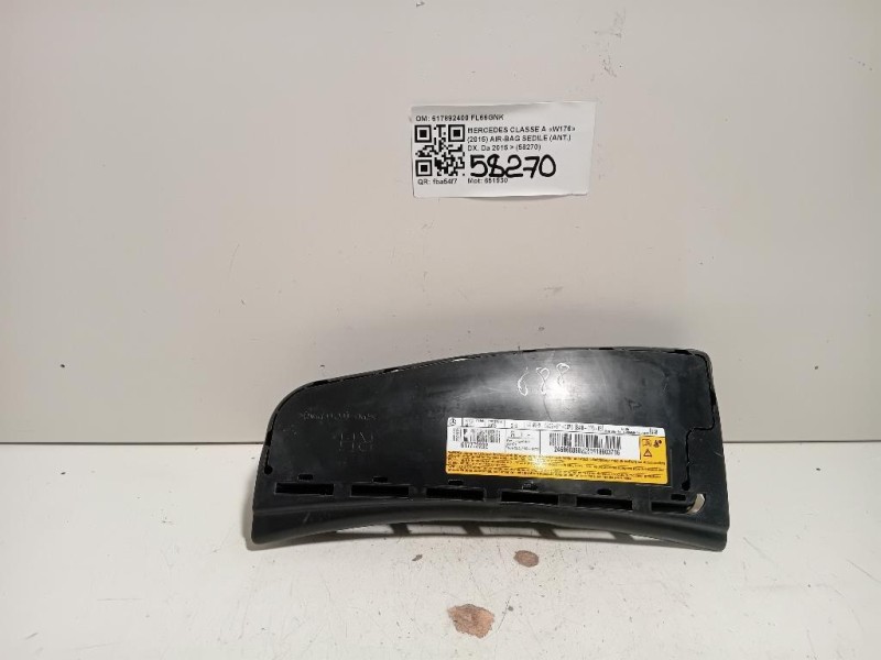 Air-bag Sedile ANT DX 617892400 Mercedes Classe A W176 2015