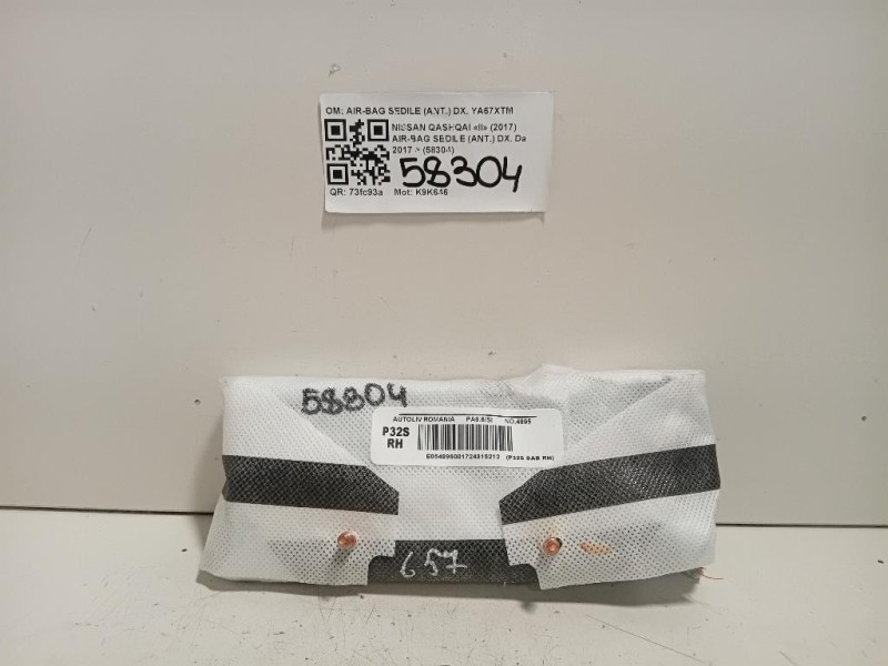 Air-bag Sedile ANT DX ARHV0179226872 Nissan Qashqai II 2017