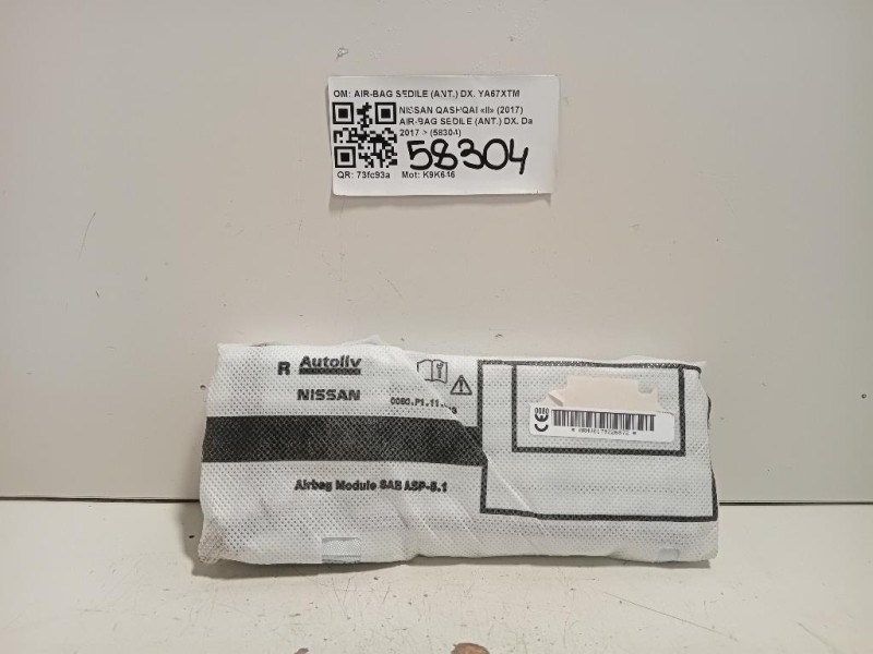 Air-bag Sedile ANT DX ARHV0179226872 Nissan Qashqai II 2017