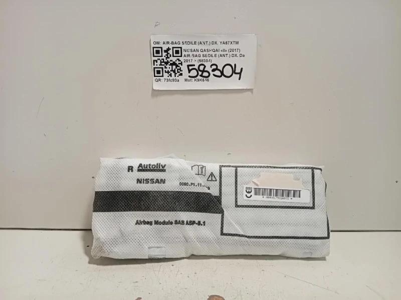 Air-bag Sedile ANT DX ARHV0179226872 Nissan Qashqai II 2017