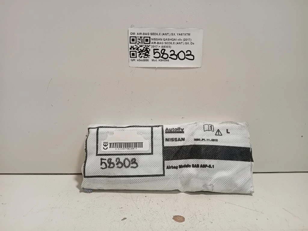 Air-bag Sedile ANT SX ARHV0179226872 Nissan Qashqai II 2017
