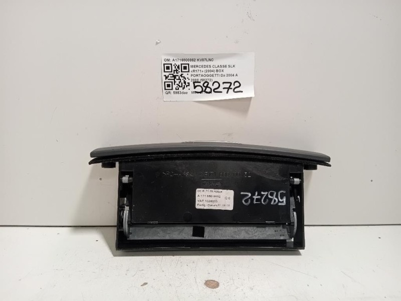 BOX Portaoggetti A1716800052 Mercedes Classe SLK R171 2004
