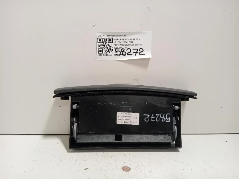 BOX Portaoggetti A1716800052 Mercedes Classe SLK R171 2004