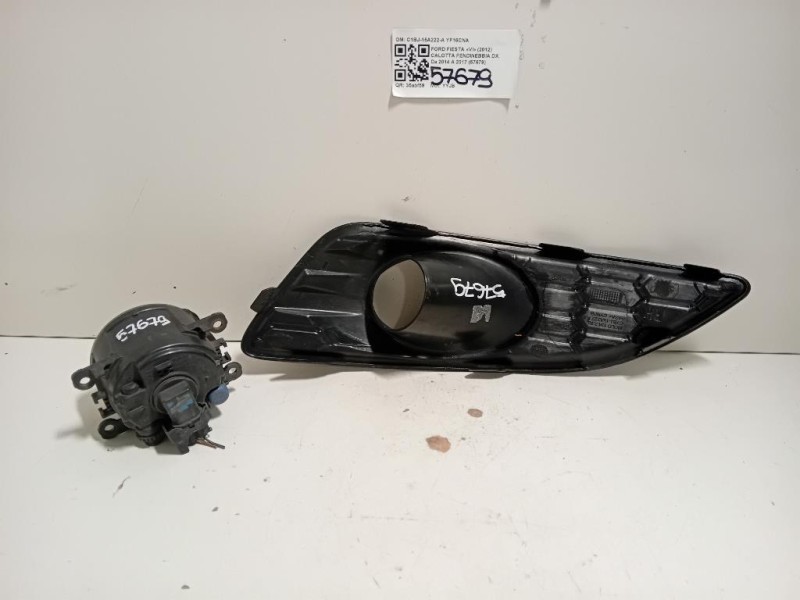 Calotta Fendinebbia DX C1BJ-15A222-A2N11-15201-AB Ford Fiesta VI 2012