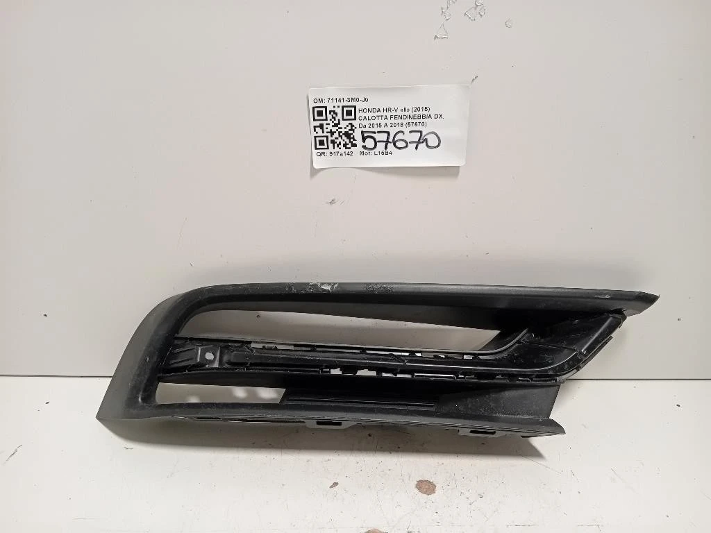 Calotta Fendinebbia DX 71141-3M0-J0 Honda HR-V II 2015