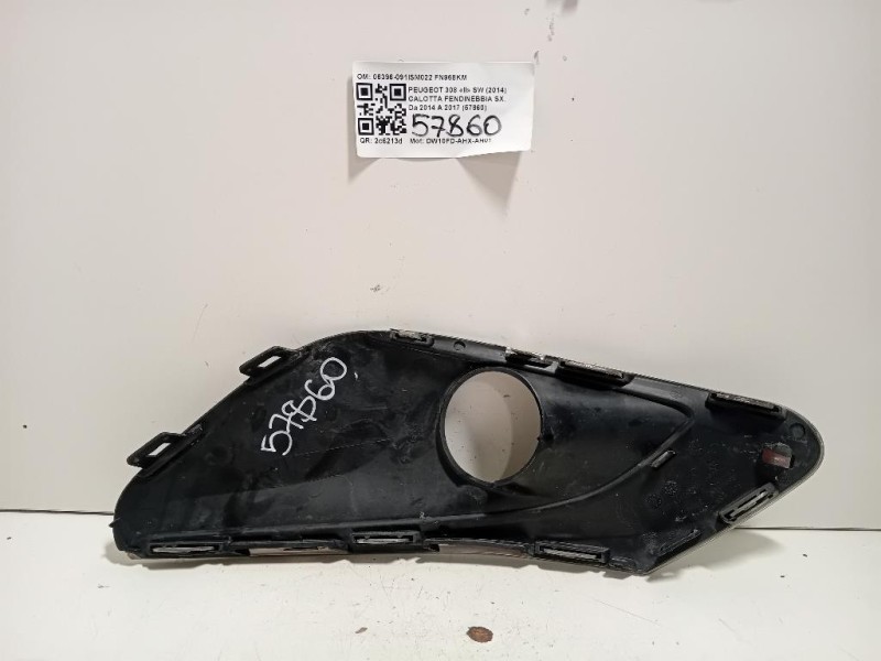 Calotta Fendinebbia SX 06396-091ISM022 Peugeot 308 II SW 2014