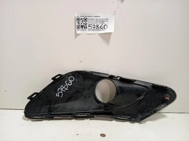 Calotta Fendinebbia SX 06396-091ISM022 Peugeot 308 II SW 2014