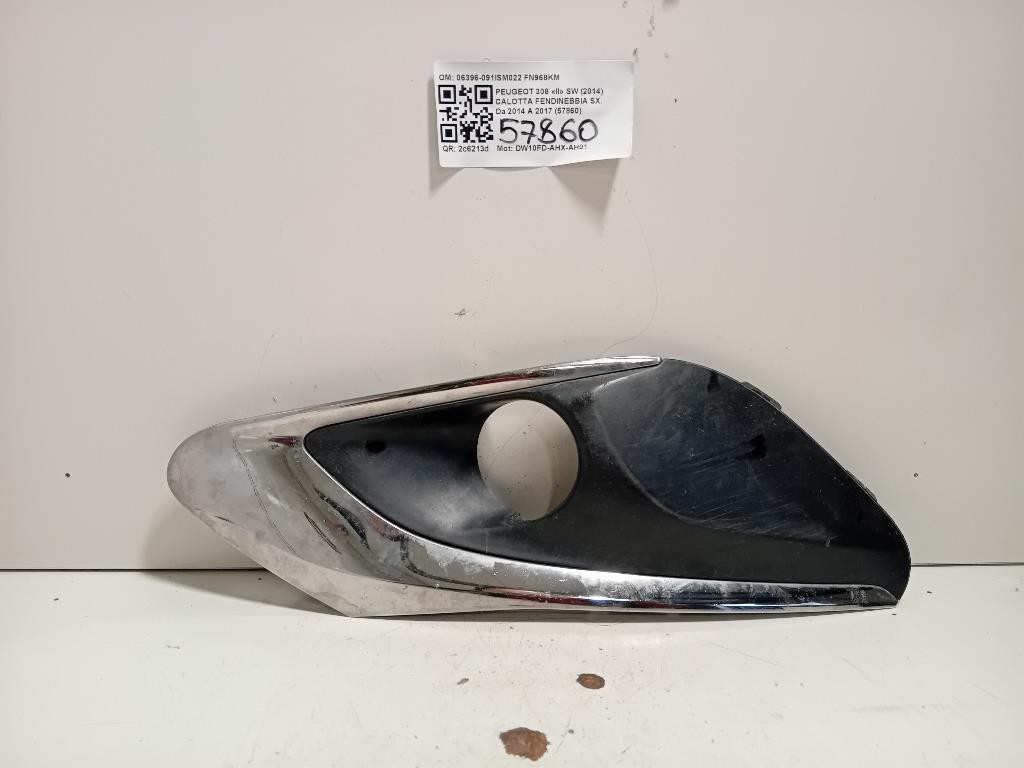 Calotta Fendinebbia SX 06396-091ISM022 Peugeot 308 II SW 2014