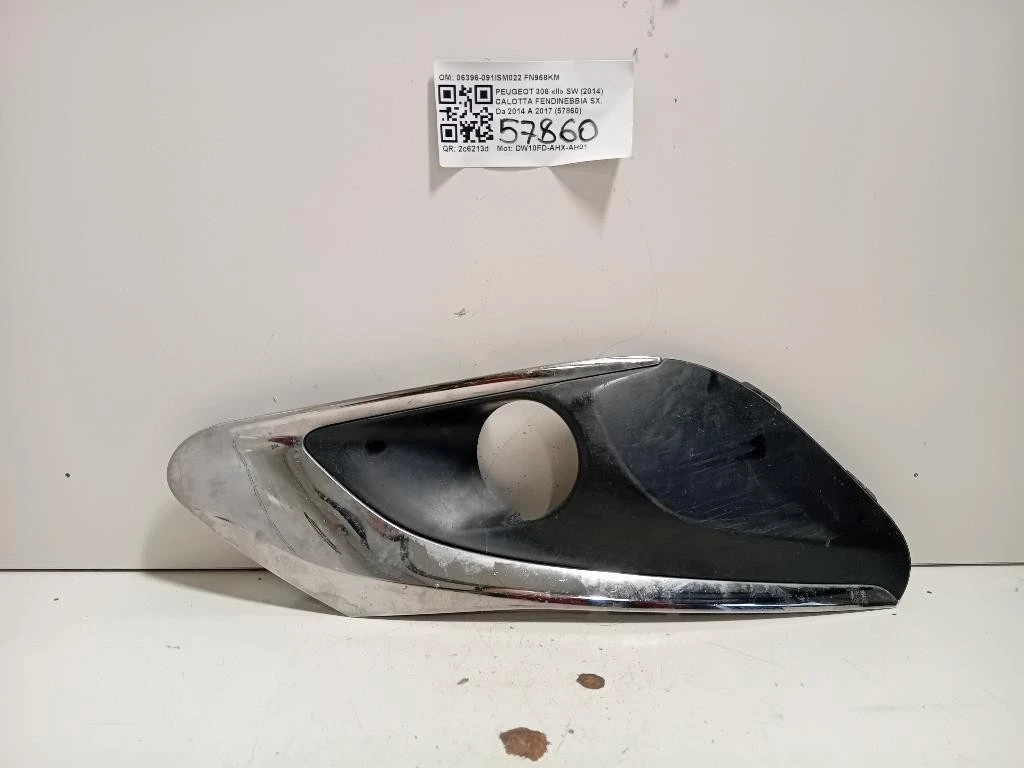 Calotta Fendinebbia SX 06396-091ISM022 Peugeot 308 II SW 2014