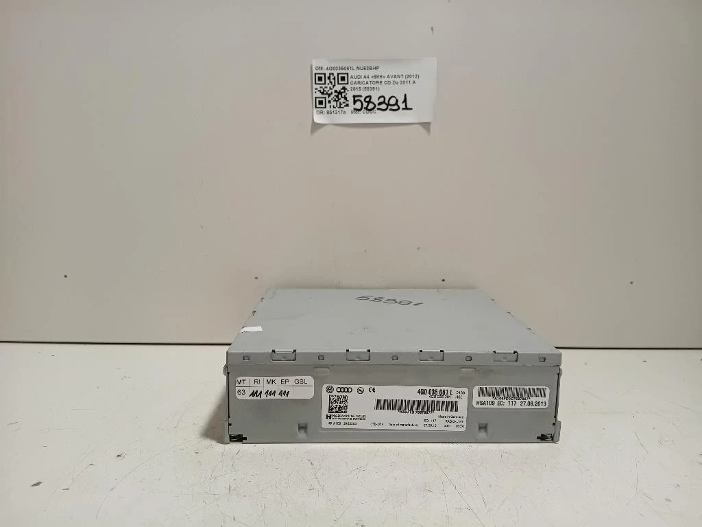 Caricatore CD 4G0035061L Audi A4 8K5 Avant 2012
