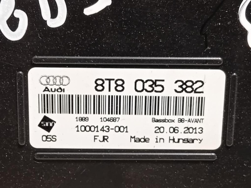 Cassa Altoparlante Subwoofer Autoradio 8T8035382 Audi A4 8K5 Avant 2012