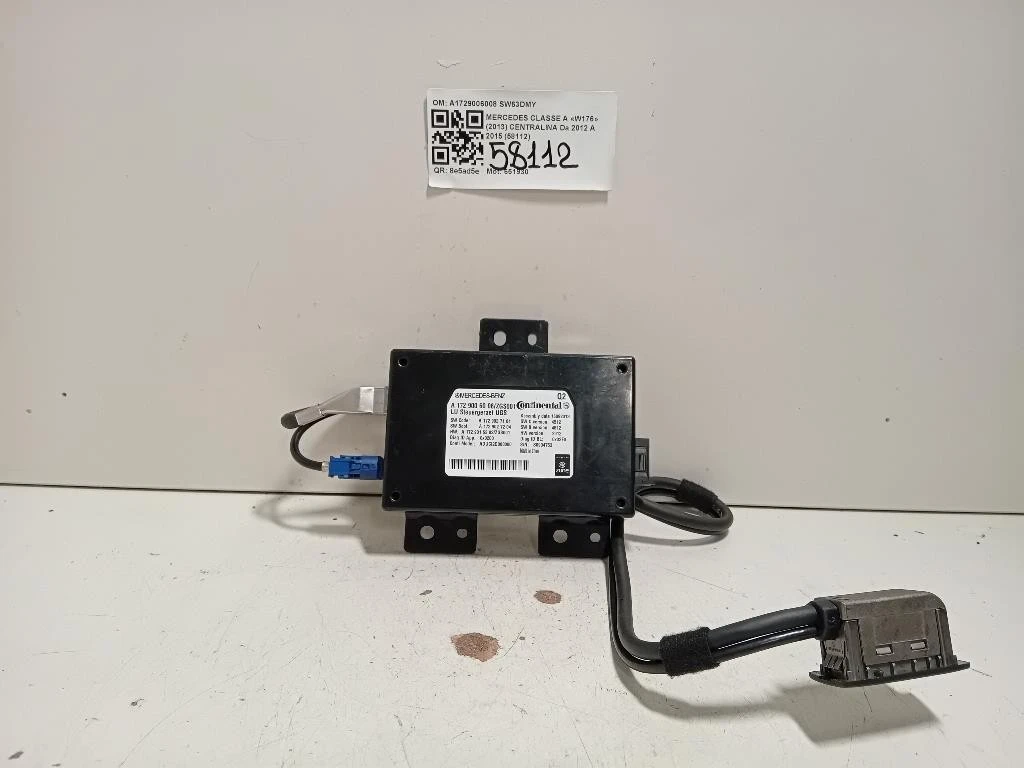 Centralina A1729006008 Mercedes Classe A W176 2013