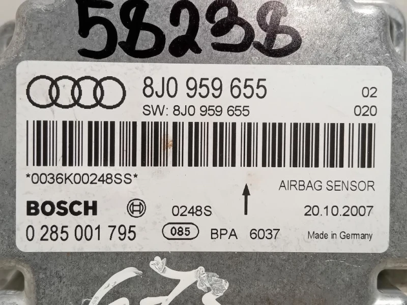 Centralina Air-bag 8J0959655 Audi TT 8J3 2007