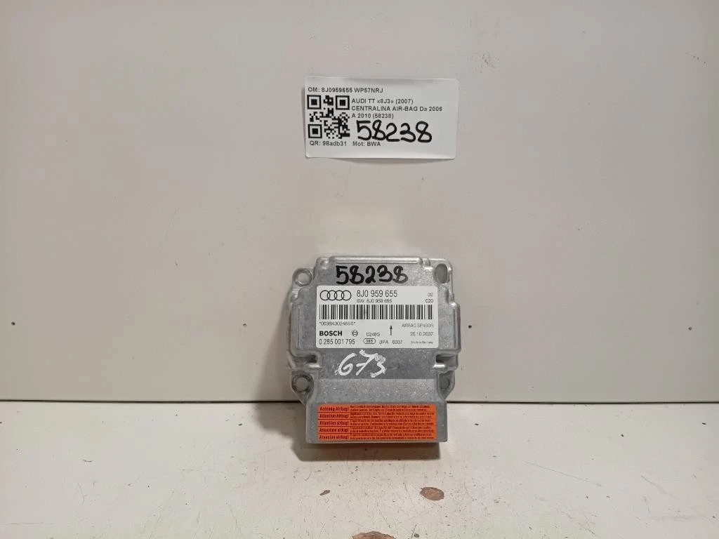 Centralina Air-bag 8J0959655 Audi TT 8J3 2007