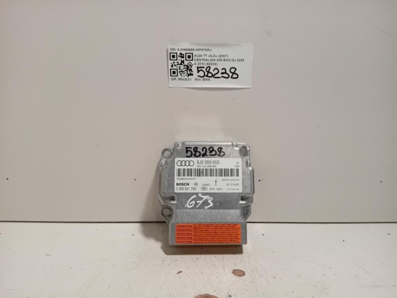 Centralina Air-bag 8J0959655 Audi TT 8J3 2007