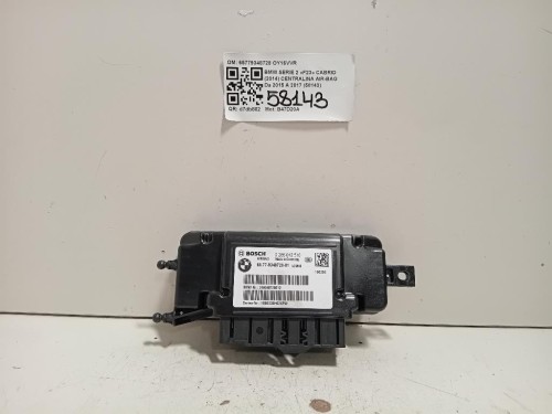 Centralina Air-bag 0285012516 6577-9348728-01 Bmw Serie 2 F23 Cabrio 2014