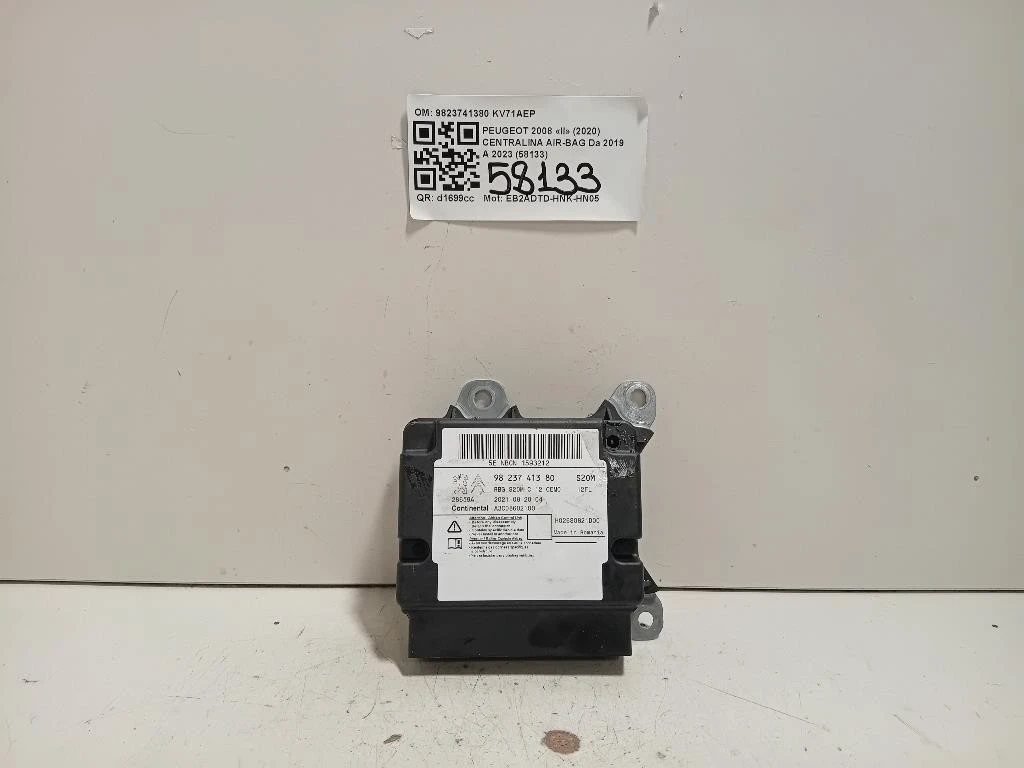 Centralina Air-bag 9823741380 Peugeot 2008 II 2020