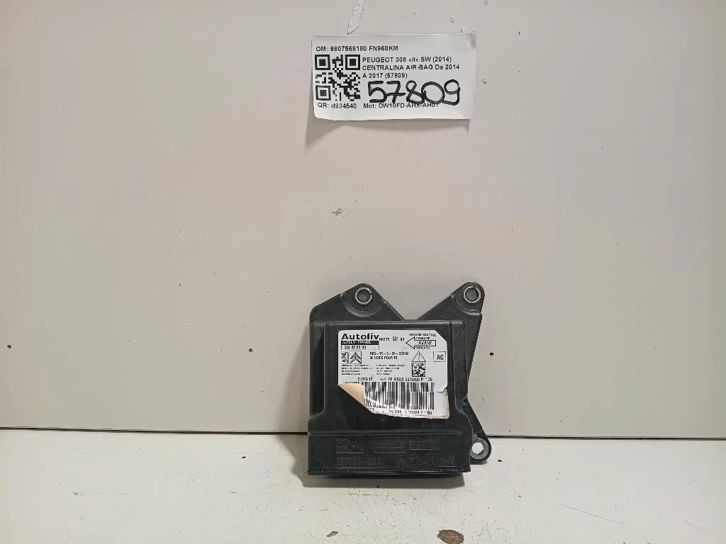 Centralina Air-bag 9807568180 Peugeot 308 II SW 2014