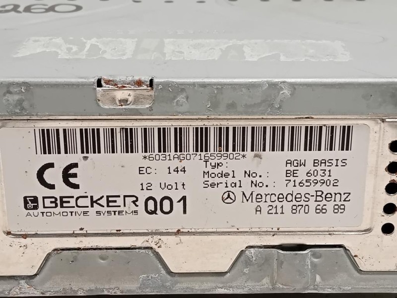 Centralina Amplificatore Acustico A2118706689 Mercedes Classe SLK R171 2004