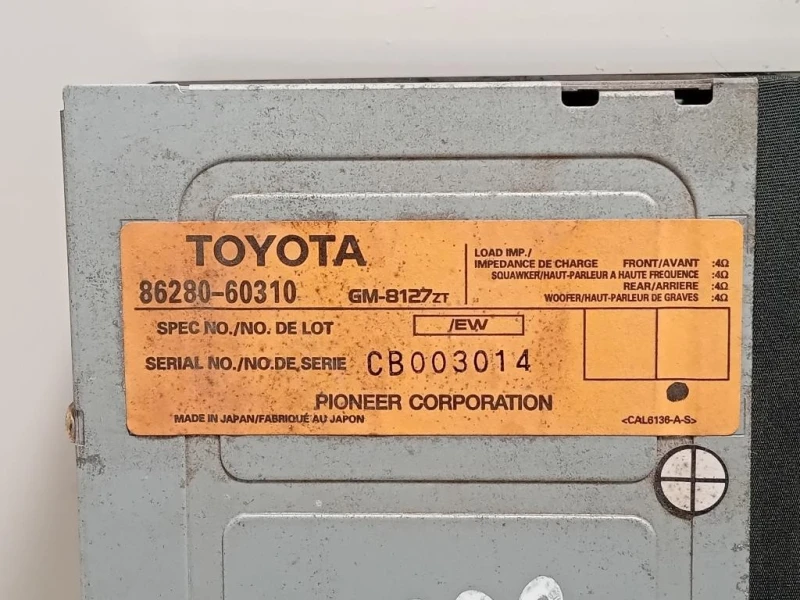Centralina Amplificatore Acustico 8628060310 Toyota Landcruiser 120 2003