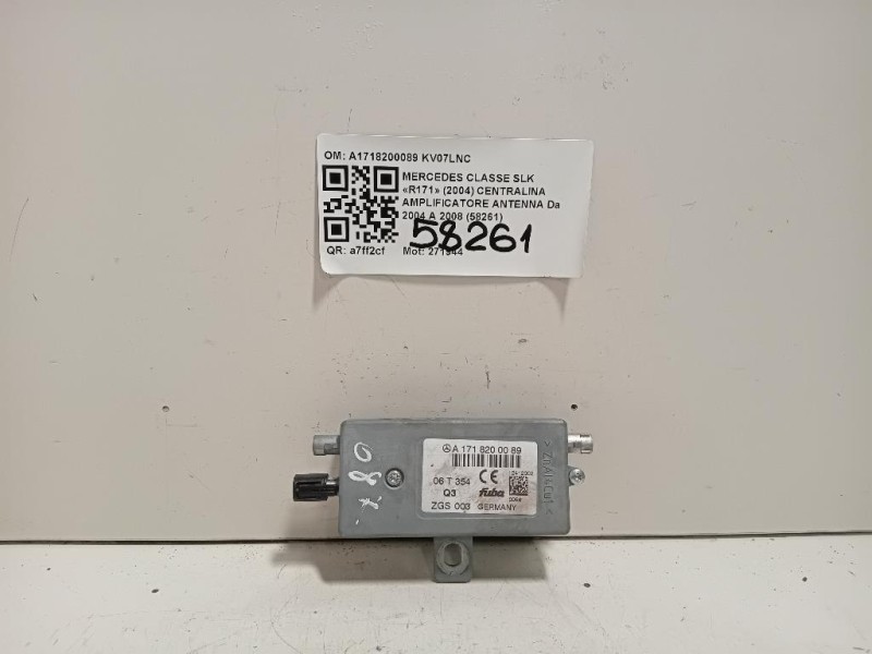 Centralina Amplificatore Antenna A1718200089 Mercedes Classe SLK R171 2004