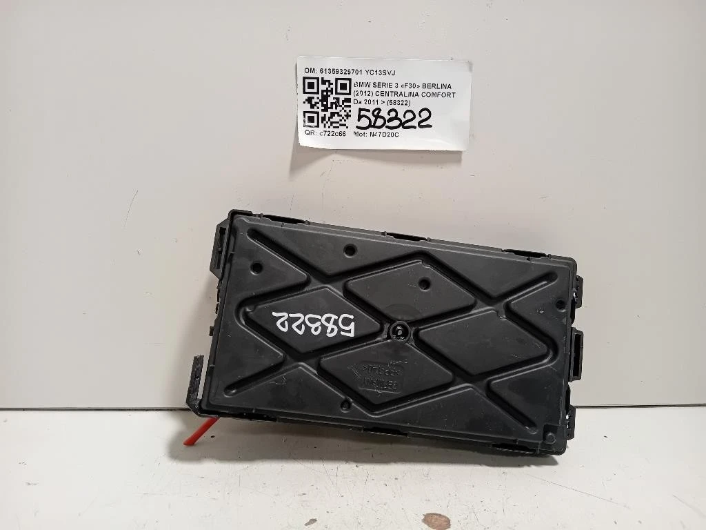 Centralina Comfort 61359329701 Bmw Serie 3 F30 Berlina 2012
