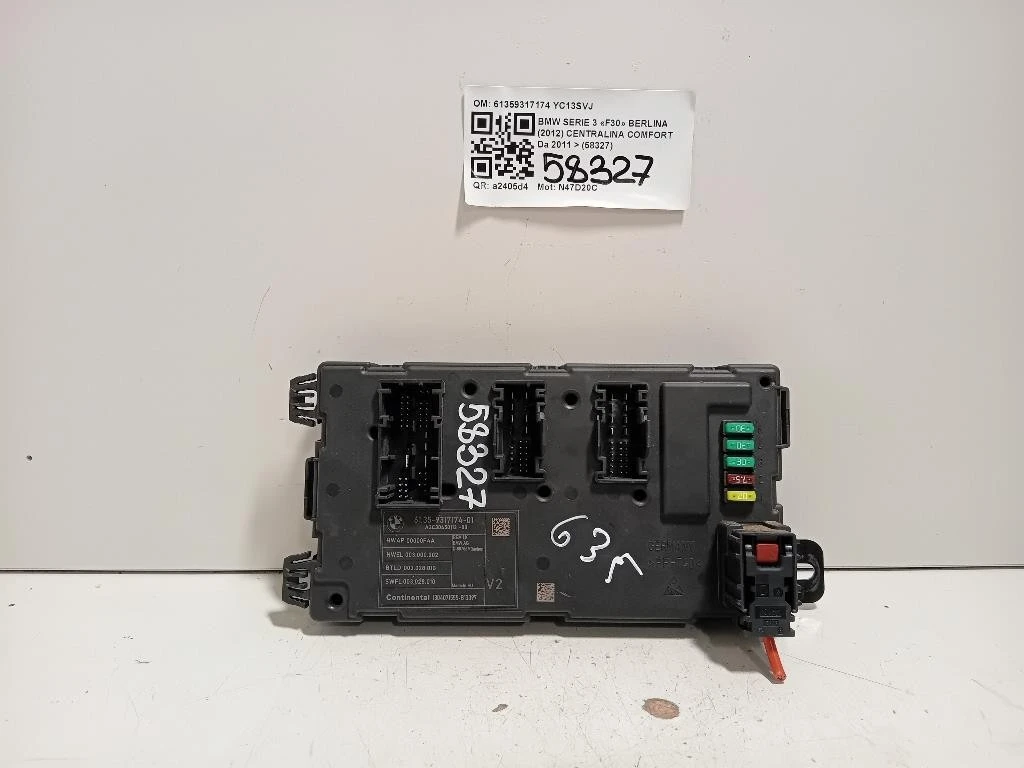 Centralina Comfort 61359317174 Bmw Serie 3 F30 Berlina 2012