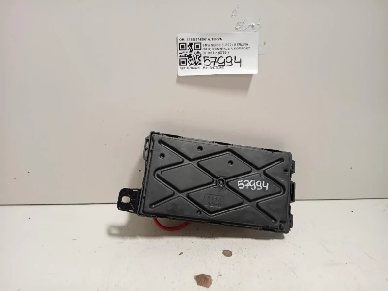 Centralina Comfort 61359374507 Bmw Serie 3 F30 Berlina 2012