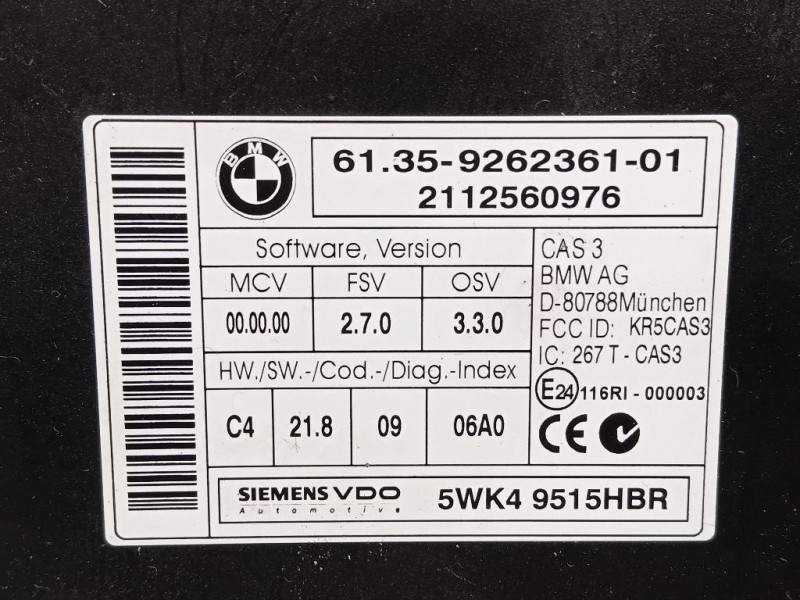 Centralina Comfort 61359262361 Bmw X1 E84 2010