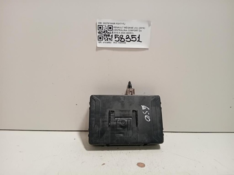 Centralina Comfort 282757006R Renault Mégane IV 2016