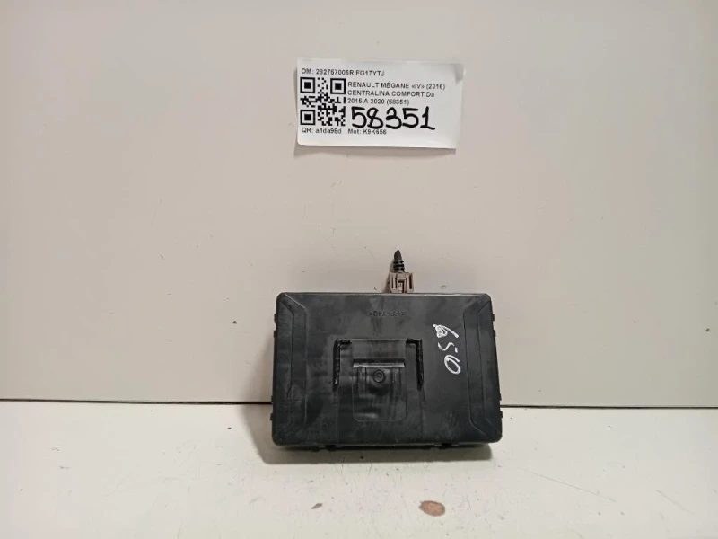 Centralina Comfort 282757006R Renault Mégane IV 2016