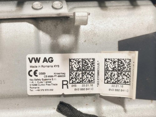 Air-bag Ginocchia DX 8V2880841 Audi A3 8VF Sportback 2016