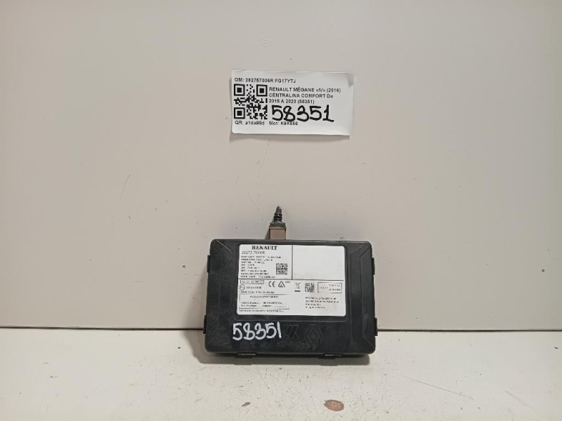 Centralina Comfort 282757006R Renault Mégane IV 2016