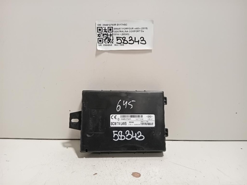 Centralina Comfort 284B12763R Smart Forfour 453 2015
