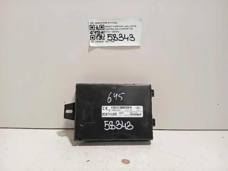 Centralina Comfort 284B12763R Smart Forfour 453 2015