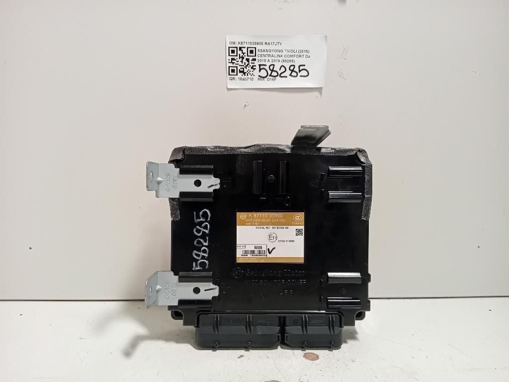 Centralina Comfort K8711035900 Ssangyong Tivoli 2015