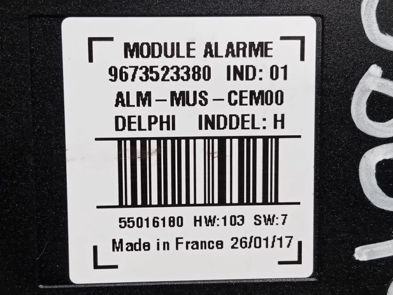 Centralina Controllo Allarme 9673523380 Peugeot 2008 I 2016