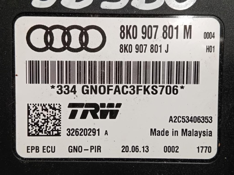 Centralina Freno A MANO 8K0907801M Audi A4 8K5 Avant 2012