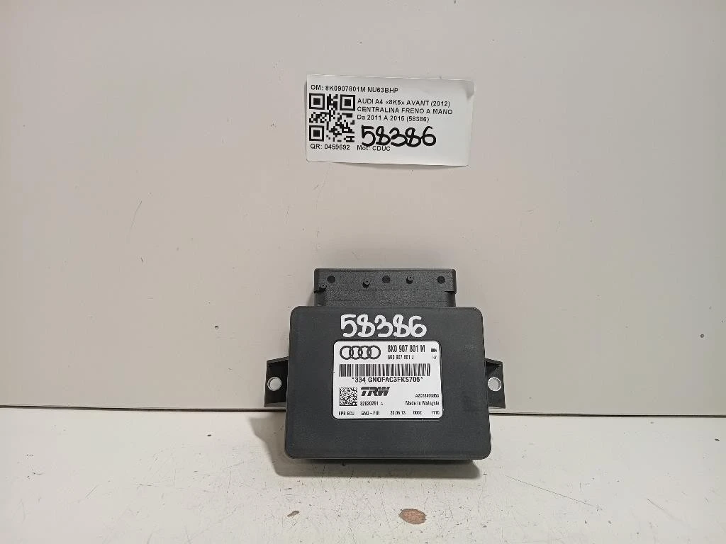 Centralina Freno A MANO 8K0907801M Audi A4 8K5 Avant 2012