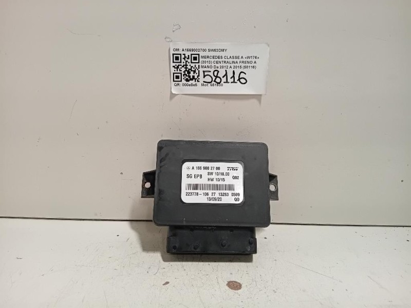 Centralina Freno A MANO A1669002700 Mercedes Classe A W176 2013