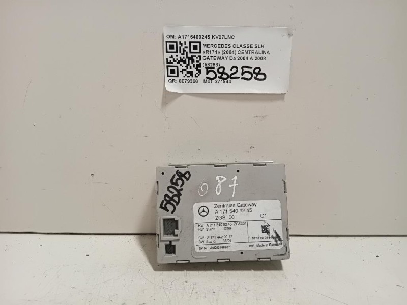 Centralina Gateway A1715409245 Mercedes Classe SLK R171 2004