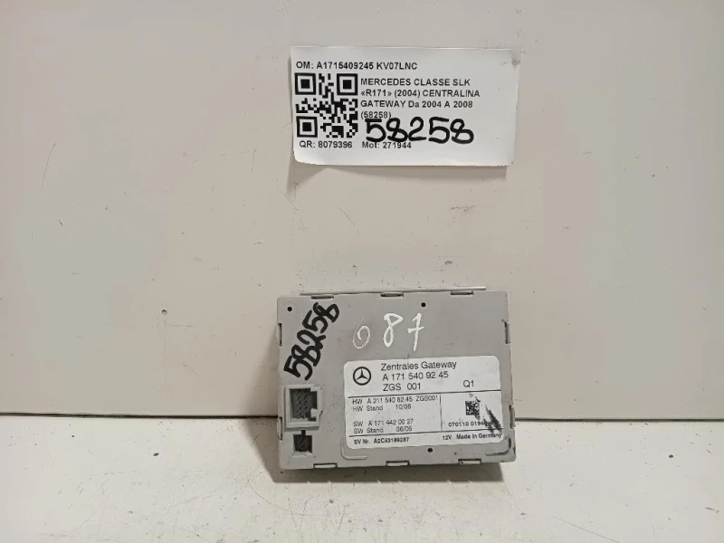 Centralina Gateway A1715409245 Mercedes Classe SLK R171 2004