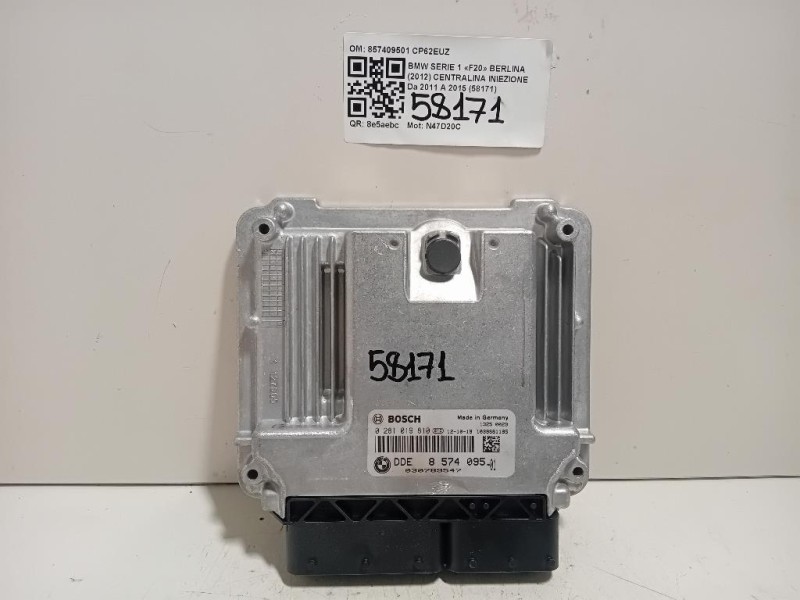 Centralina Iniezione 857409501 Bmw Serie 1 F20 Berlina 2012