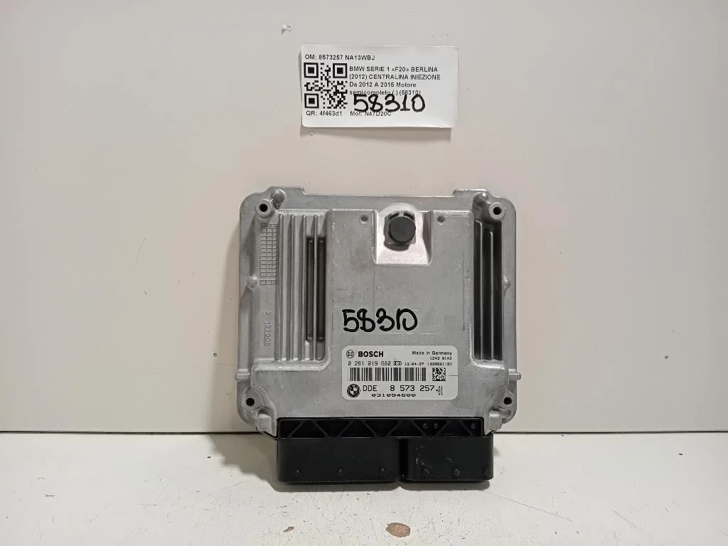 Centralina Iniezione 8573257 Bmw Serie 1 F20 Berlina 2012