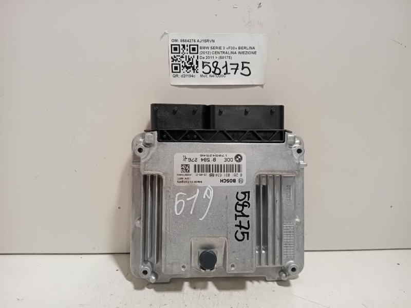 Centralina Iniezione 8584276 Bmw Serie 3 F30 Berlina 2012