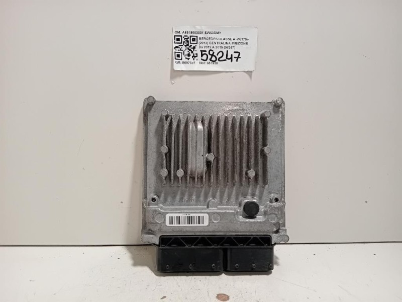 Centralina Iniezione A6519003001 Mercedes Classe A W176 2013