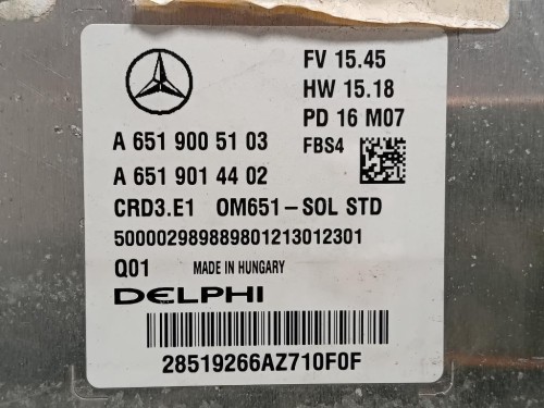 Centralina Iniezione A6519005103 Mercedes Classe A W176 2015