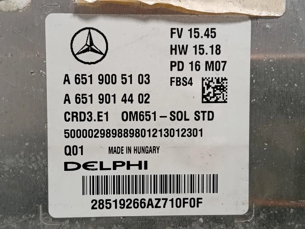 Centralina Iniezione A6519005103 Mercedes Classe A W176 2015