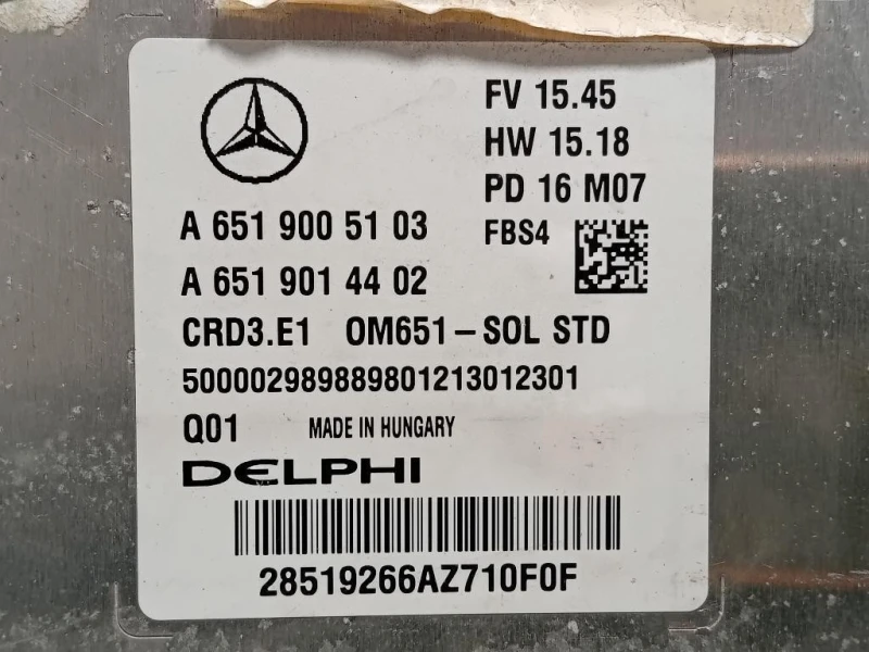 Centralina Iniezione A6519005103 Mercedes Classe A W176 2015