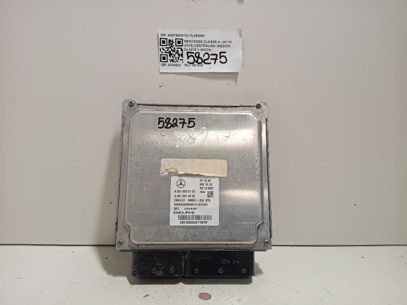 Centralina Iniezione A6519005103 Mercedes Classe A W176 2015